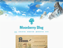 Tablet Screenshot of blog.moonberry-studios.com